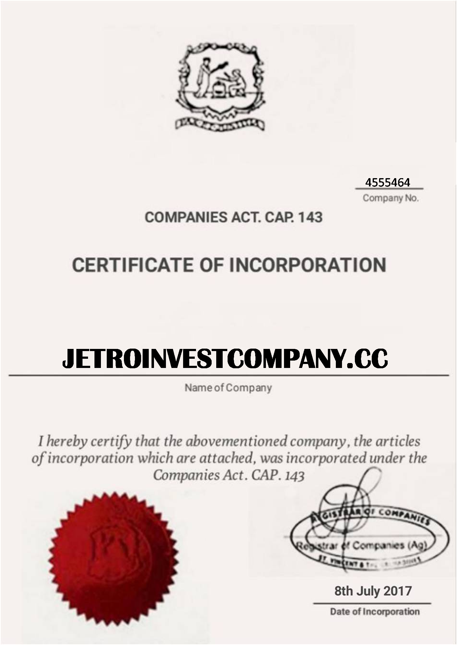 Company Certificate